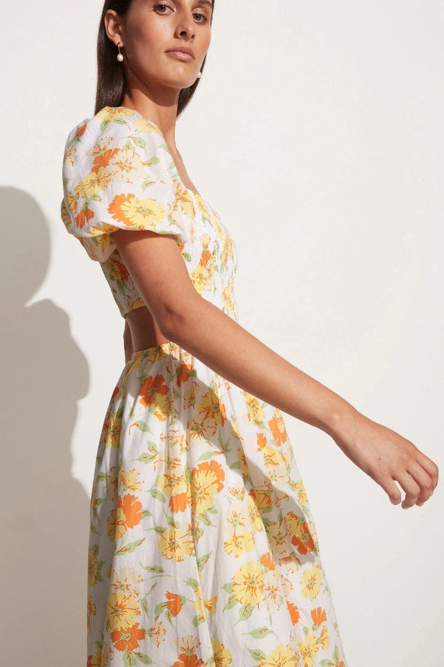 Loucetta Midi Dress Palermo Floral Print - Final Sale