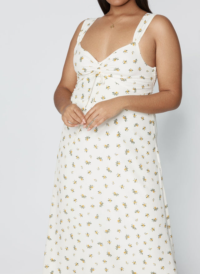 Maeve Midi Dress Carrie Floral Print - Final Sale MEMOIRE Midi Dress