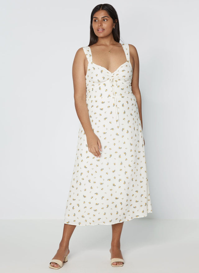 Maeve Midi Dress Carrie Floral Print - Final Sale MEMOIRE Midi Dress