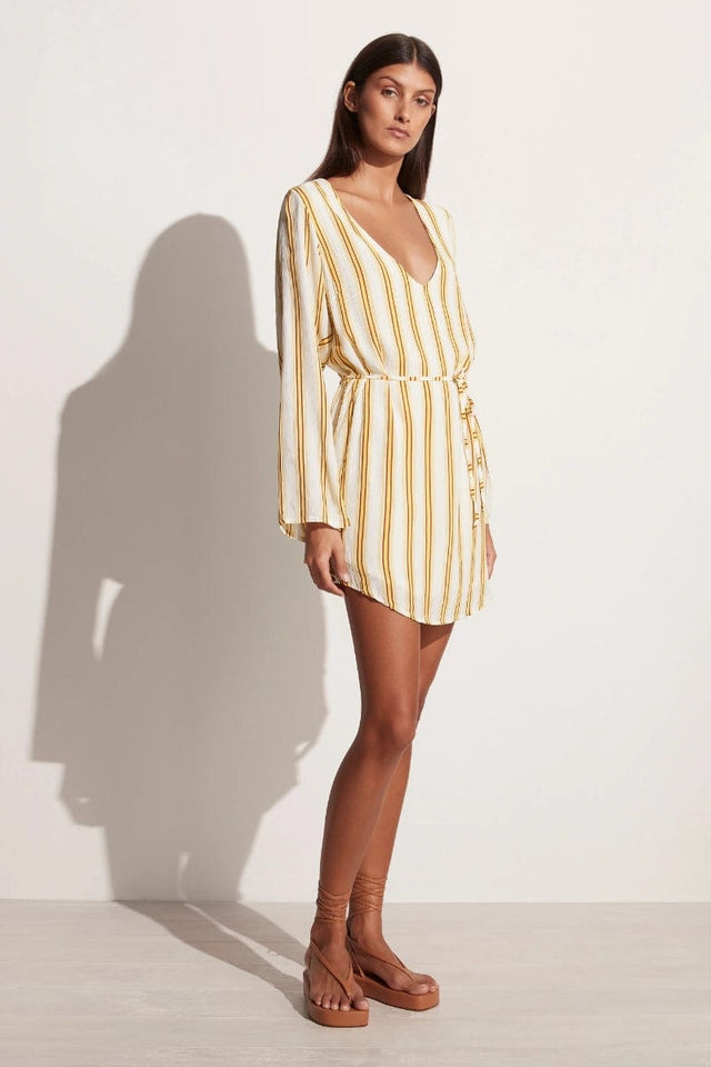 Malissa Mini Dress Tico Stripe Print - Final Sale
