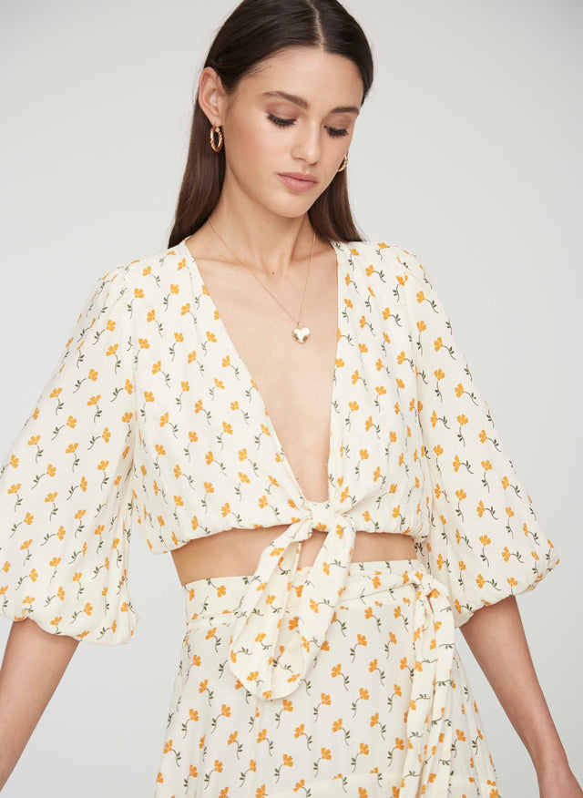 Marje Floral Print  La Guardia Top - Final Sale MALLORY Fashion Tops