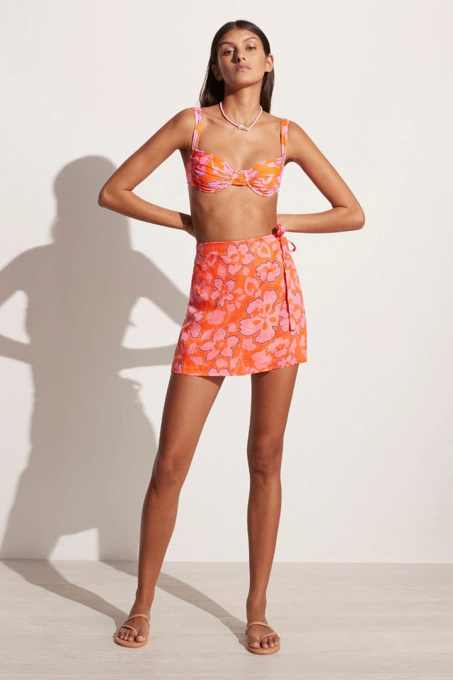 Marsala Wrap Skirt Paraiso Floral Print - Final Sale