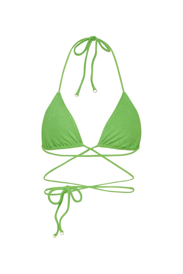 Marzia Bikini Top Kiwifruit Towelling - Final Sale