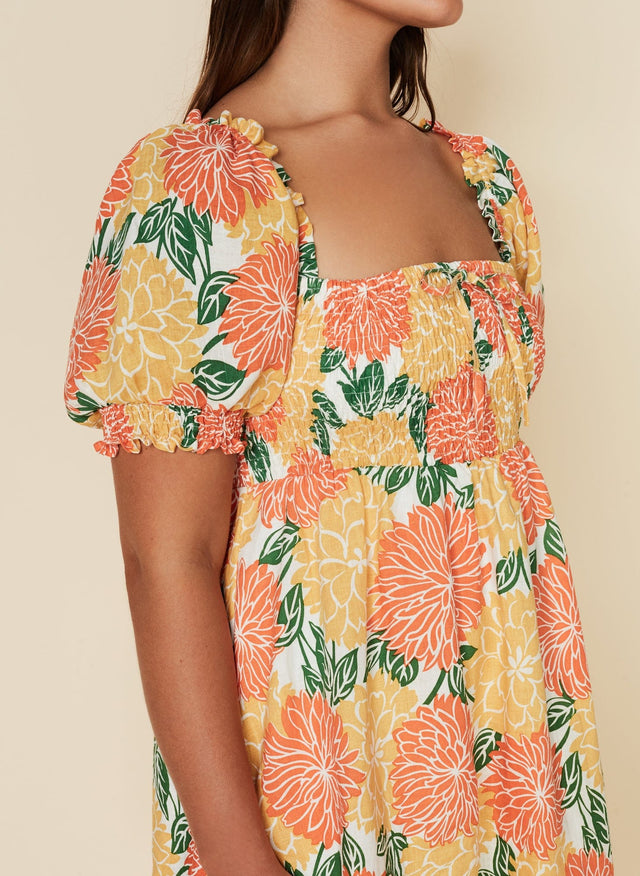Miguelina Mini Dress Mariposa Floral Print - Final Sale VACANCES Mini Dress