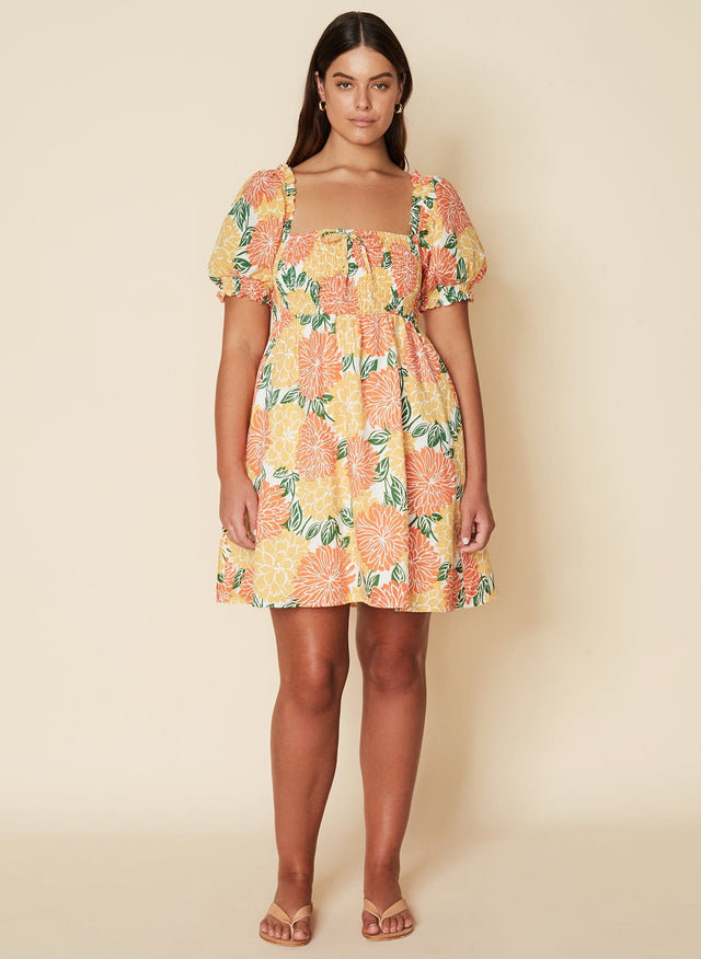 Miguelina Mini Dress Mariposa Floral Print - Final Sale VACANCES Mini Dress