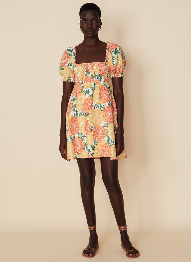 Miguelina Mini Dress Mariposa Floral Print - Final Sale VACANCES Mini Dress