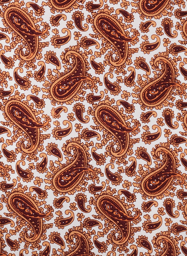 Naline Mini Dress Sable Paisley Print-Burgundy - Final Sale LE DESERT Mini Dress