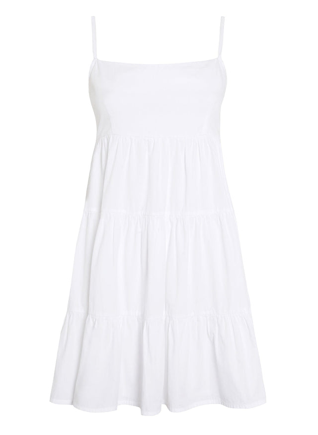 Octavia Mini Dress Plain White - Final Sale VACANCES Mini Dress