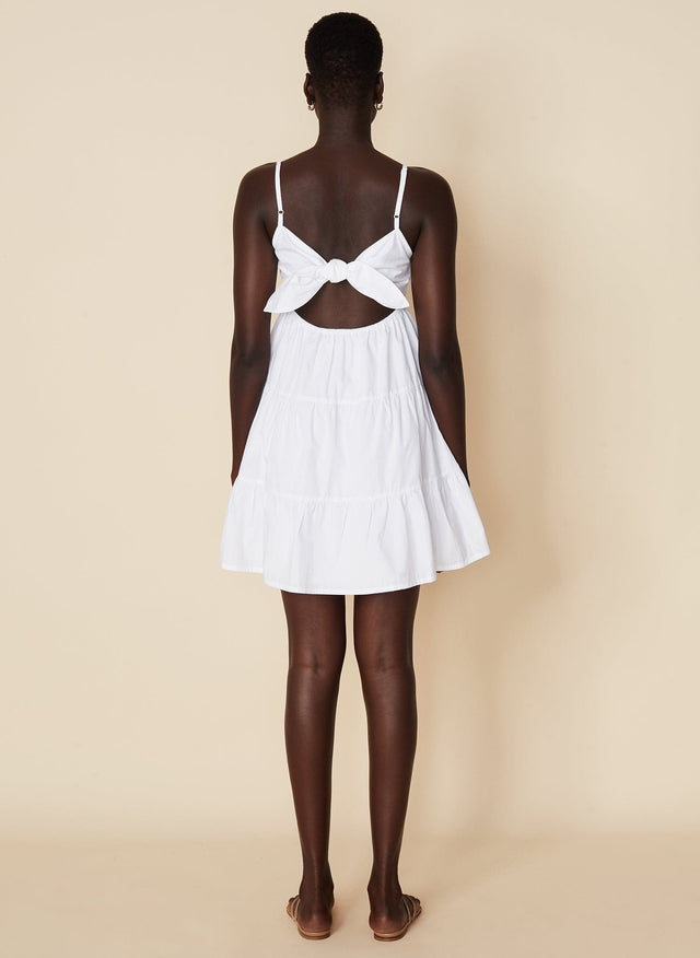 Octavia Mini Dress Plain White - Final Sale VACANCES Mini Dress