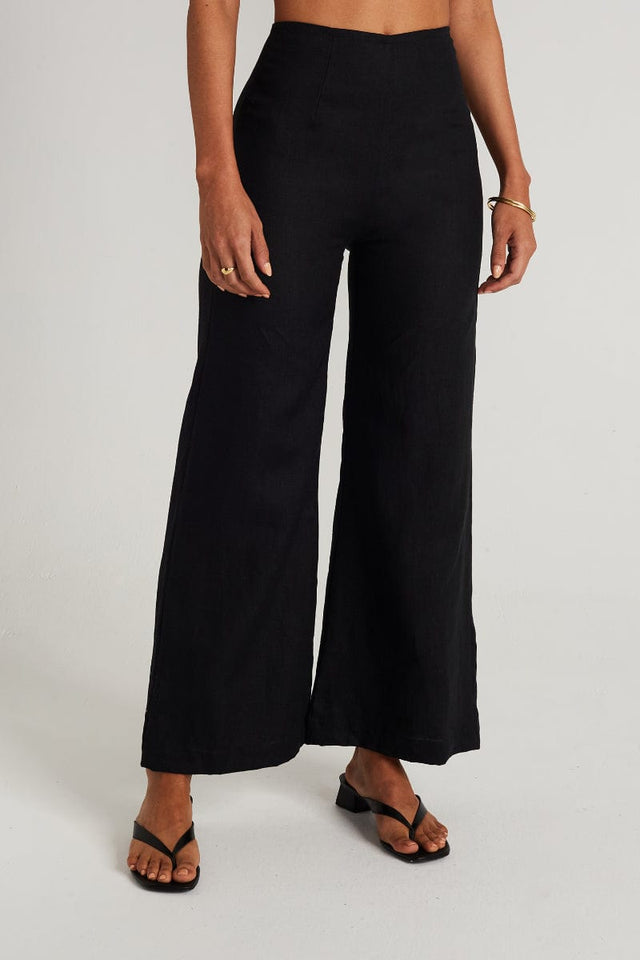 Ottavio Pants Plain Black - Final Sale