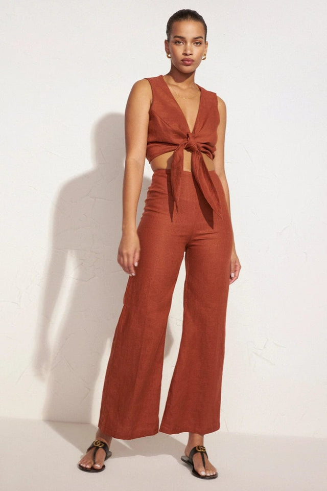Ottavio Pants Plain Spice - Final Sale