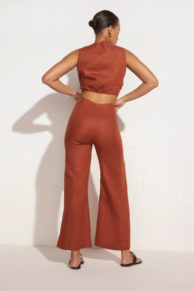 Ottavio Pants Plain Spice - Final Sale