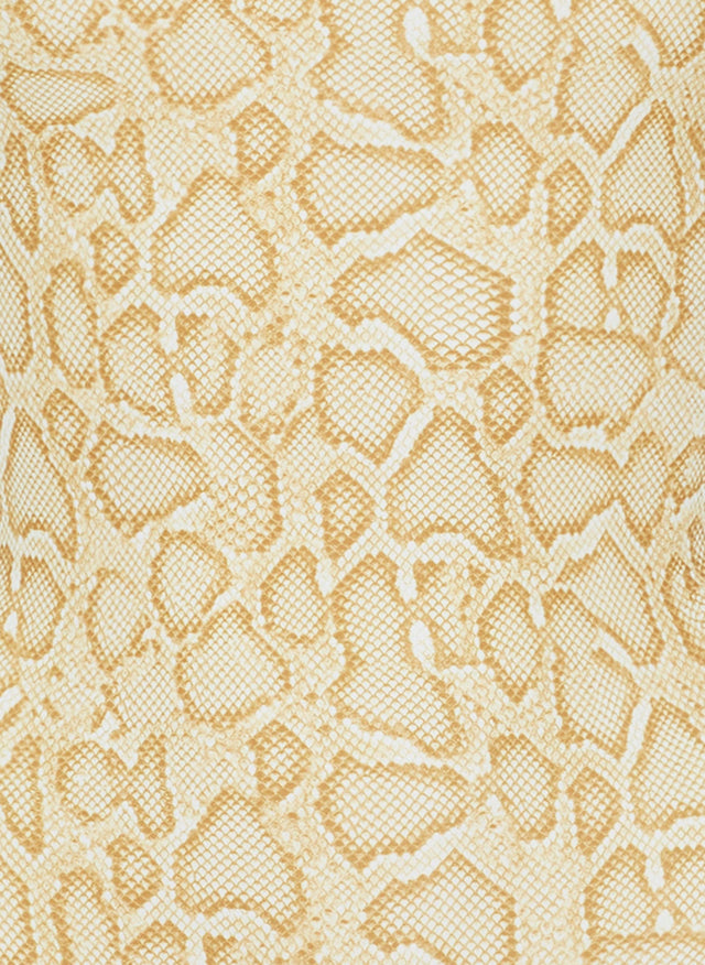 Petra Snake  Natural  Es Saada Mini Dress - Final Sale JARDIN Mini Dress