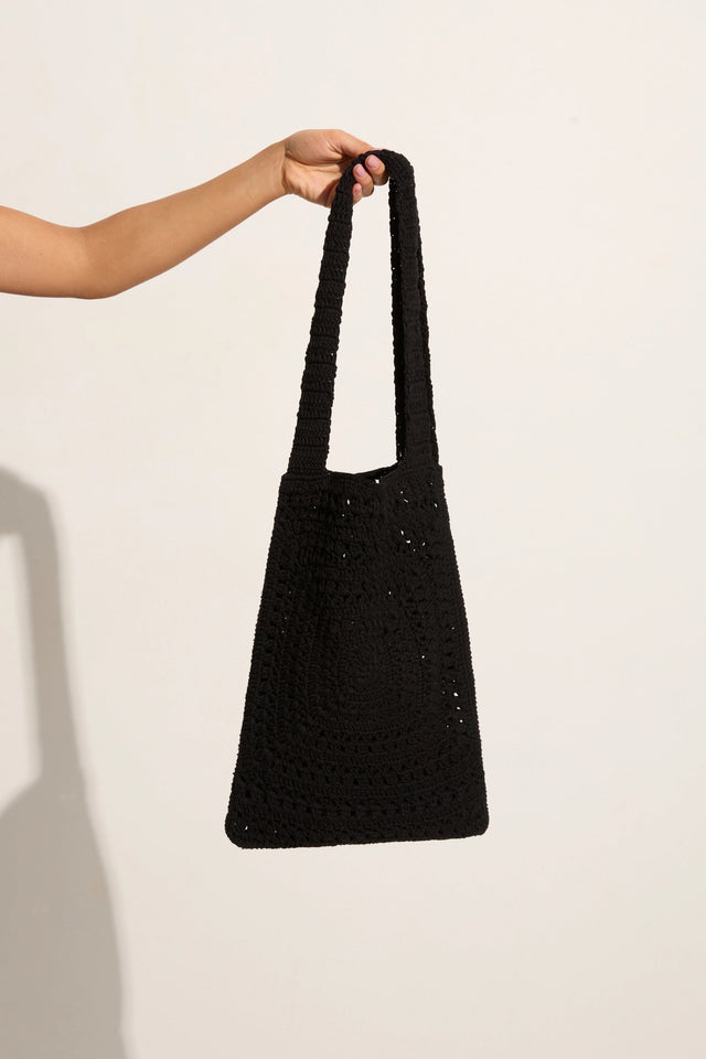 Piccolo Crochet Bag Black