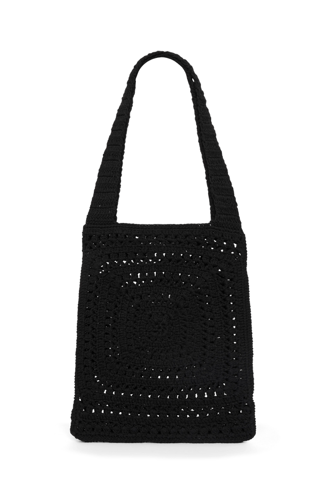 Piccolo Crochet Bag Black
