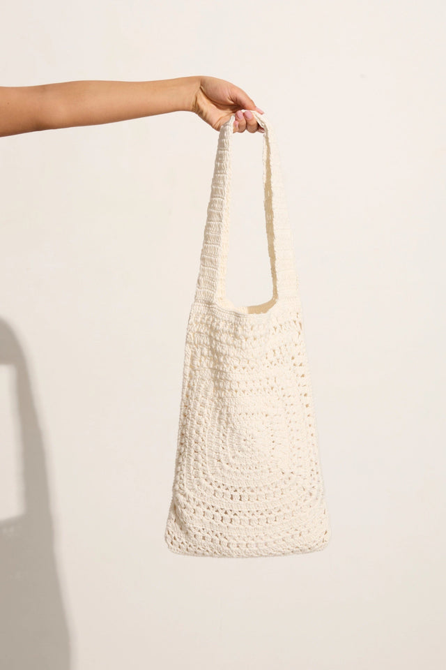 Piccolo Crochet Bag Off White