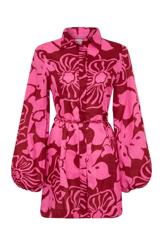 Rae Mini Dress Mica Floral Pink