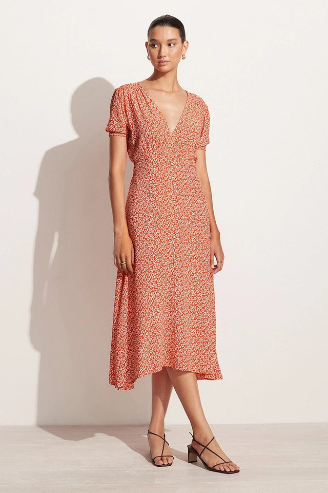 Raphaela Midi Dress Yumi Floral Print MIRAGE APPAREL Midi Dress