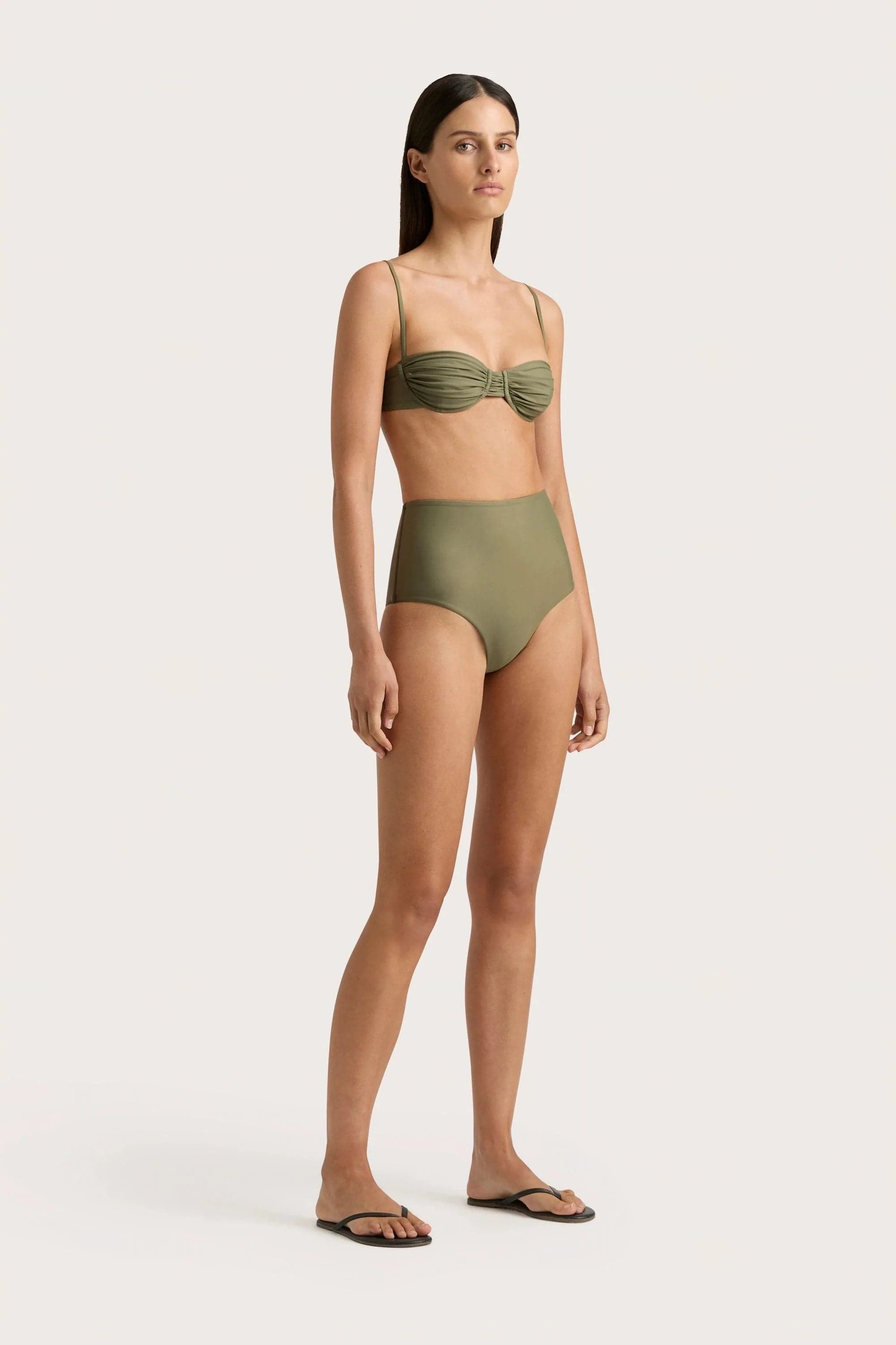 Reyes Bikini Bottom Khaki Final Sale – Faithfull the Brand AU