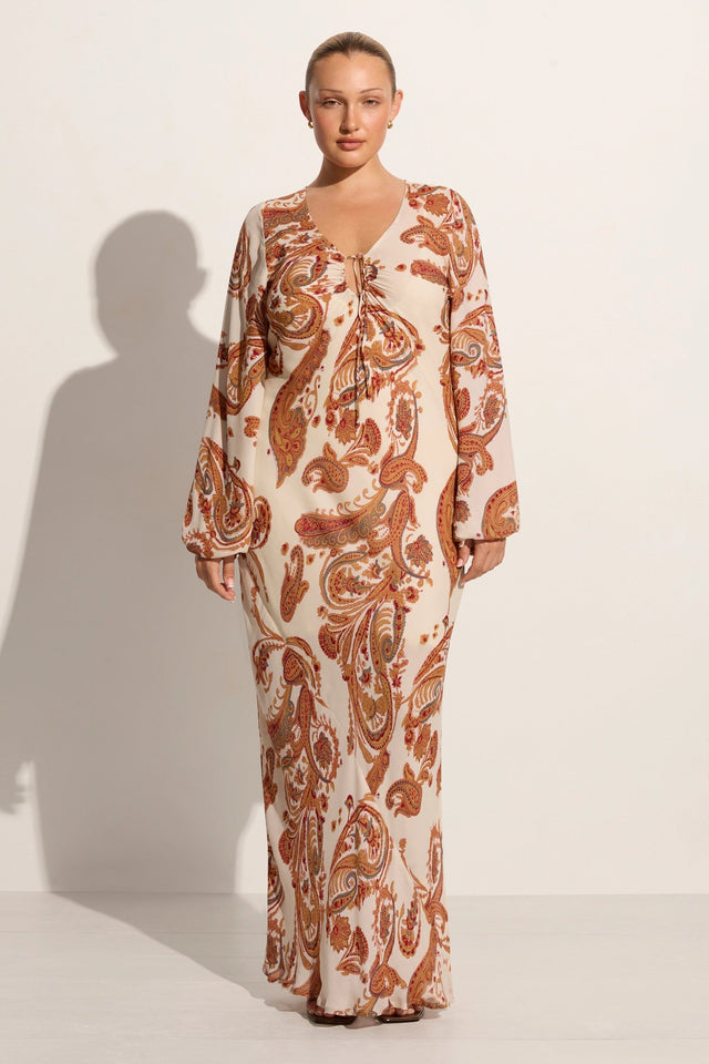 Santos Maxi Dress Alessia Paisley