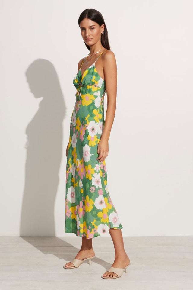 Shayna Midi Dress La Palma Floral Print - Final Sale