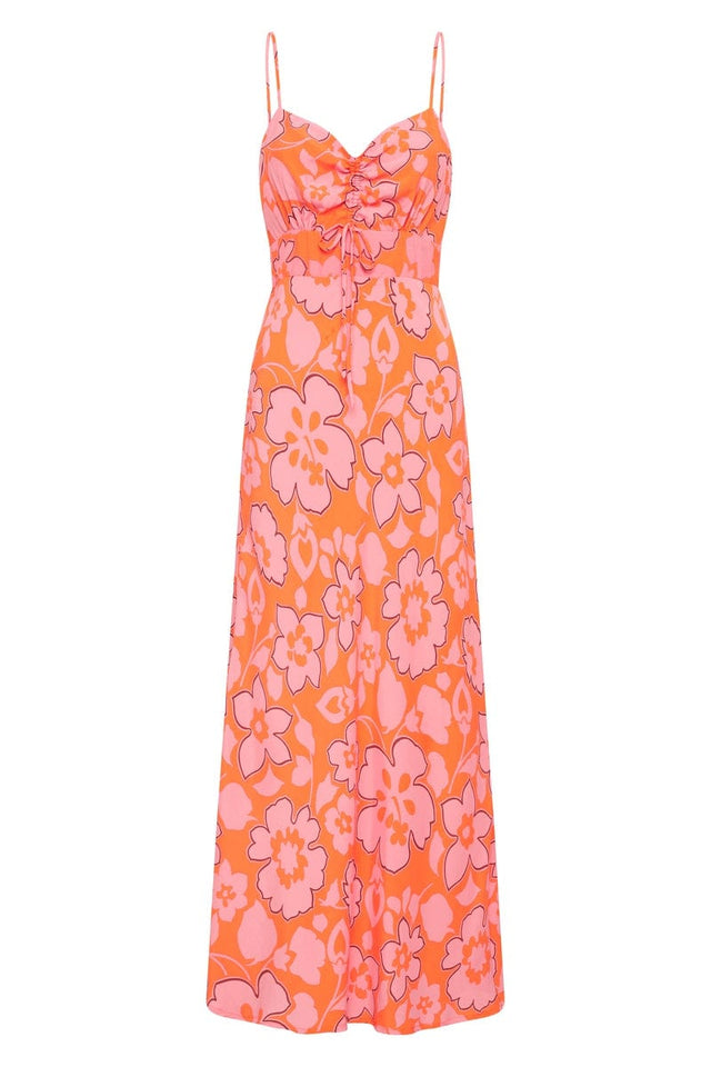 Shayna Midi Dress Paraiso Floral Print ISLAS Midi Dress