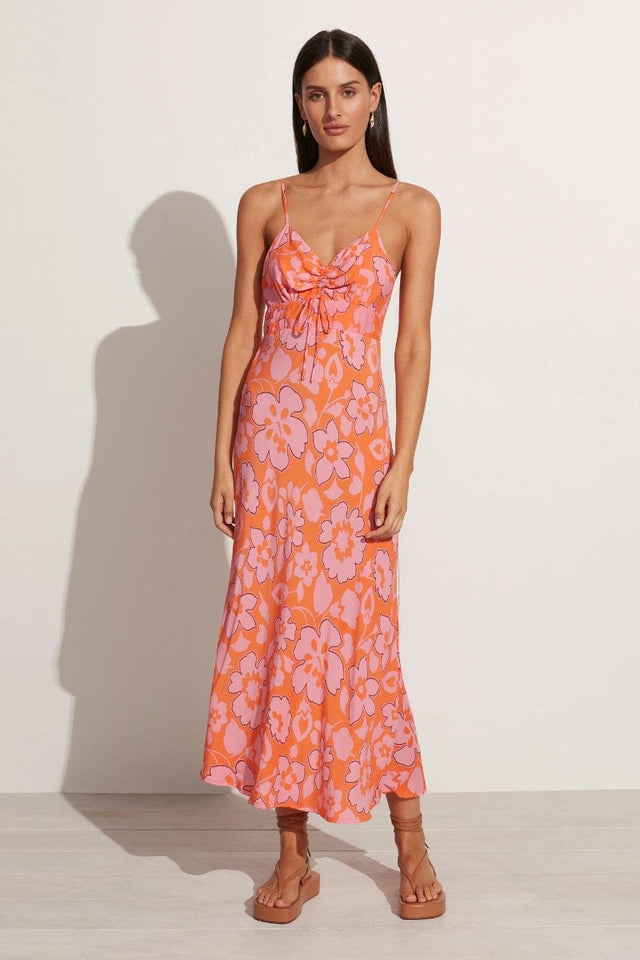 Shayna Midi Dress Paraiso Floral Print - Final Sale