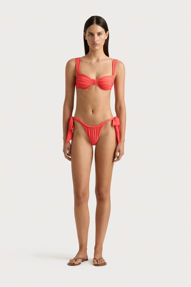 Sol Bikini Top Vermillion