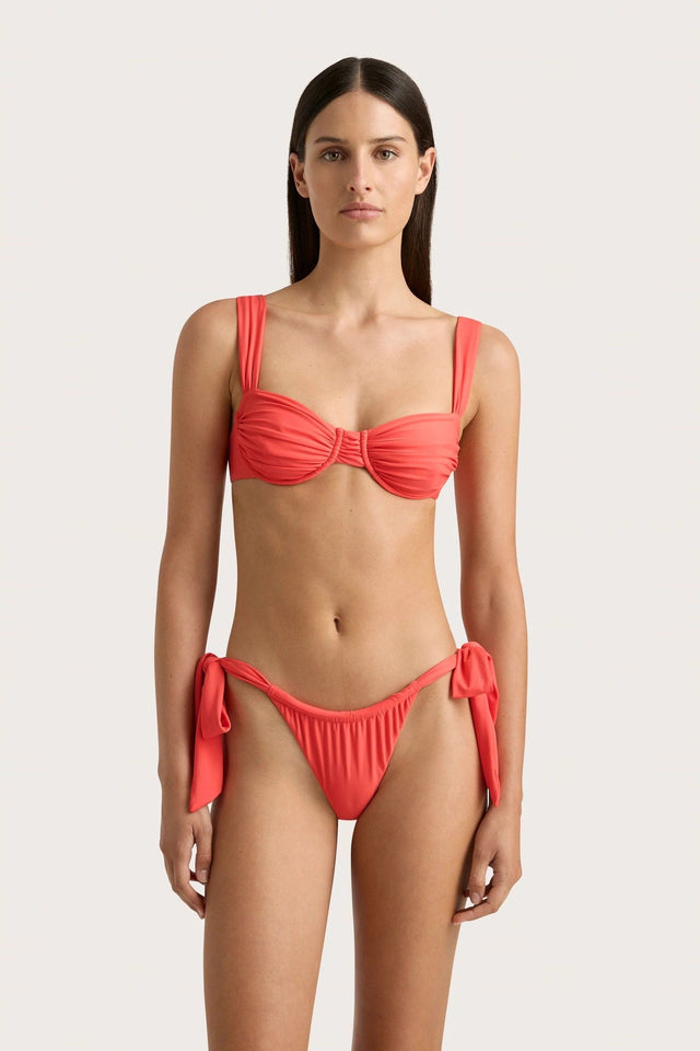 Sol Bikini Top Vermillion