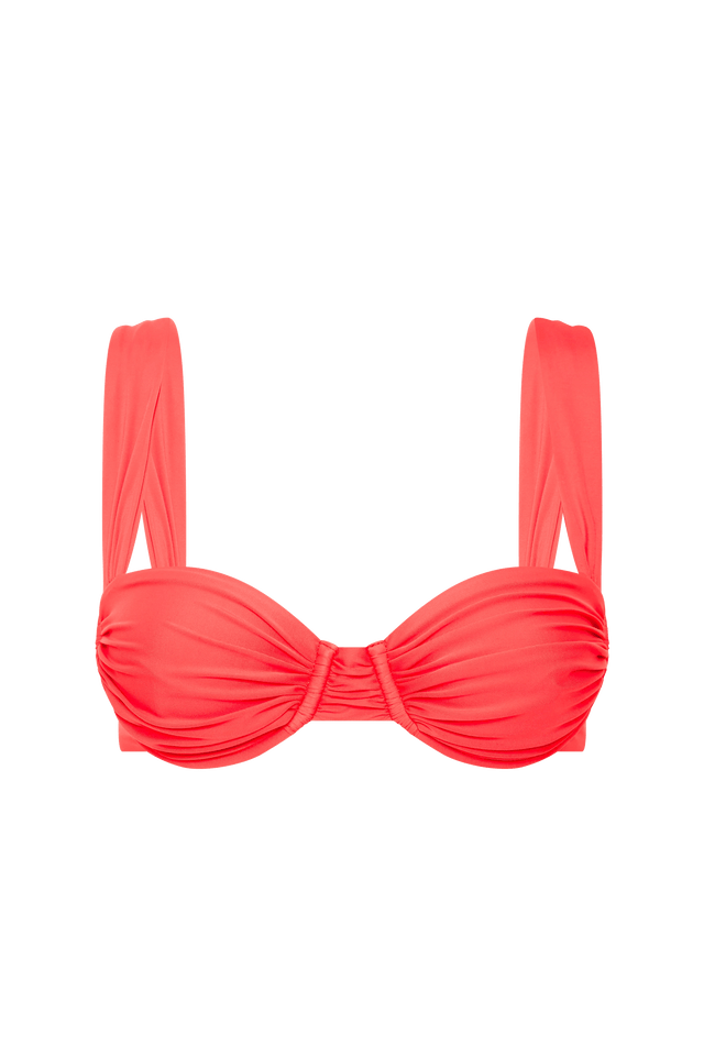 Sol Bikini Top Vermillion