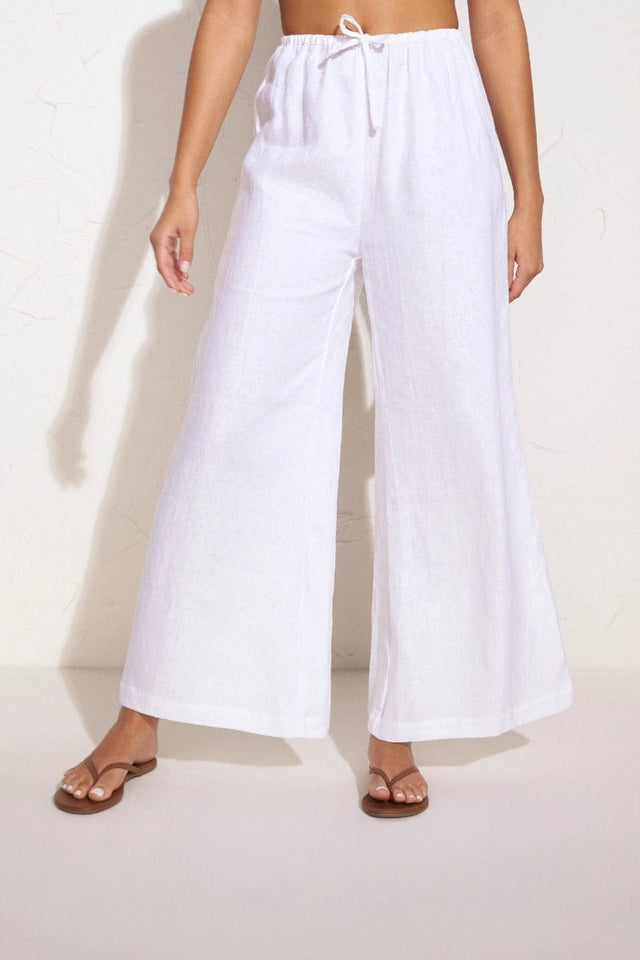 Solano Pants Plain White - Final Sale