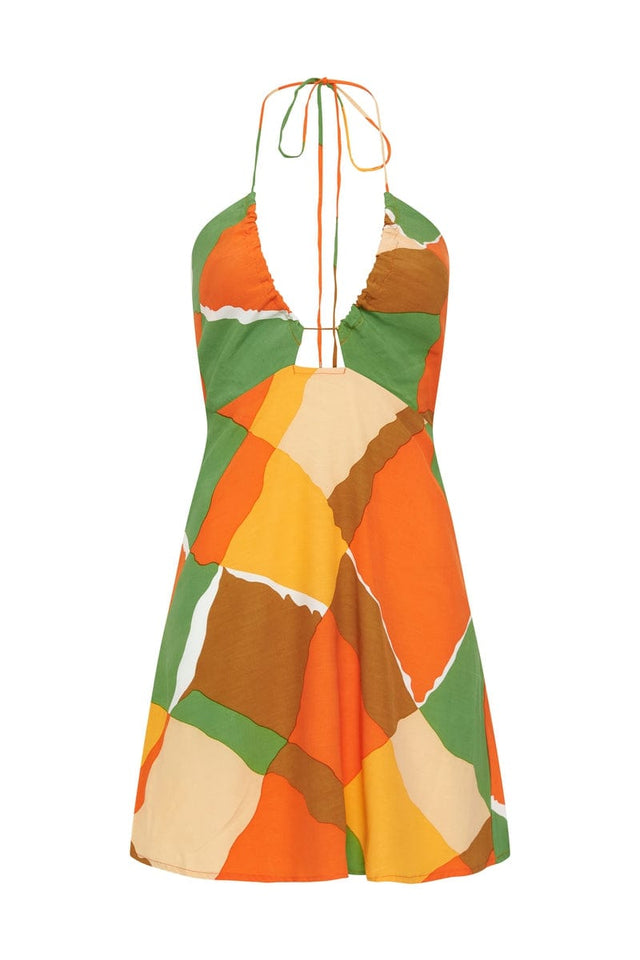 Surrau Mini Dress Costa Smeralda Print - Final Sale