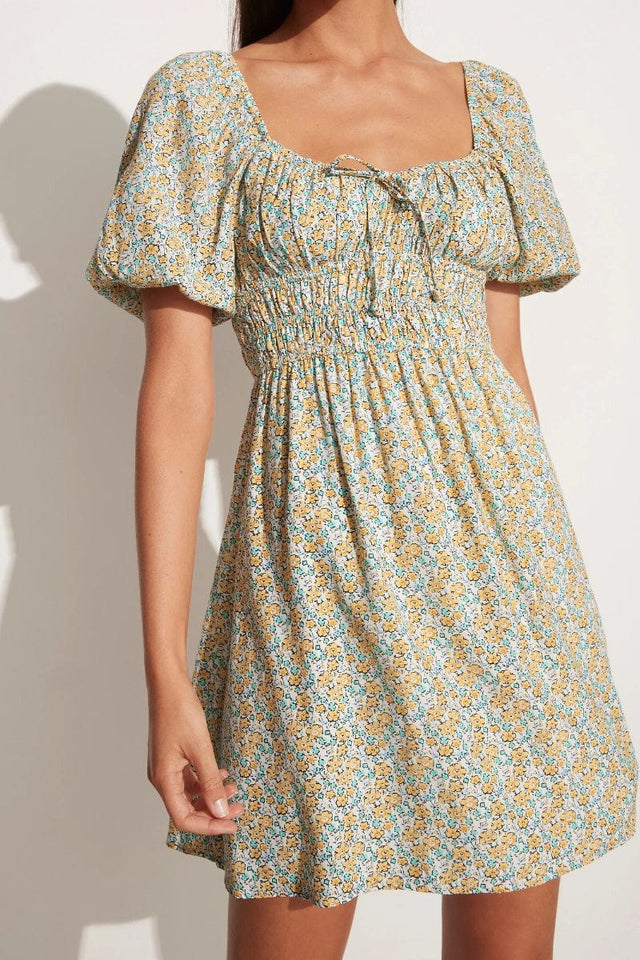 Sylvie Mini Dress Sabinosa Floral Print - Final Sale