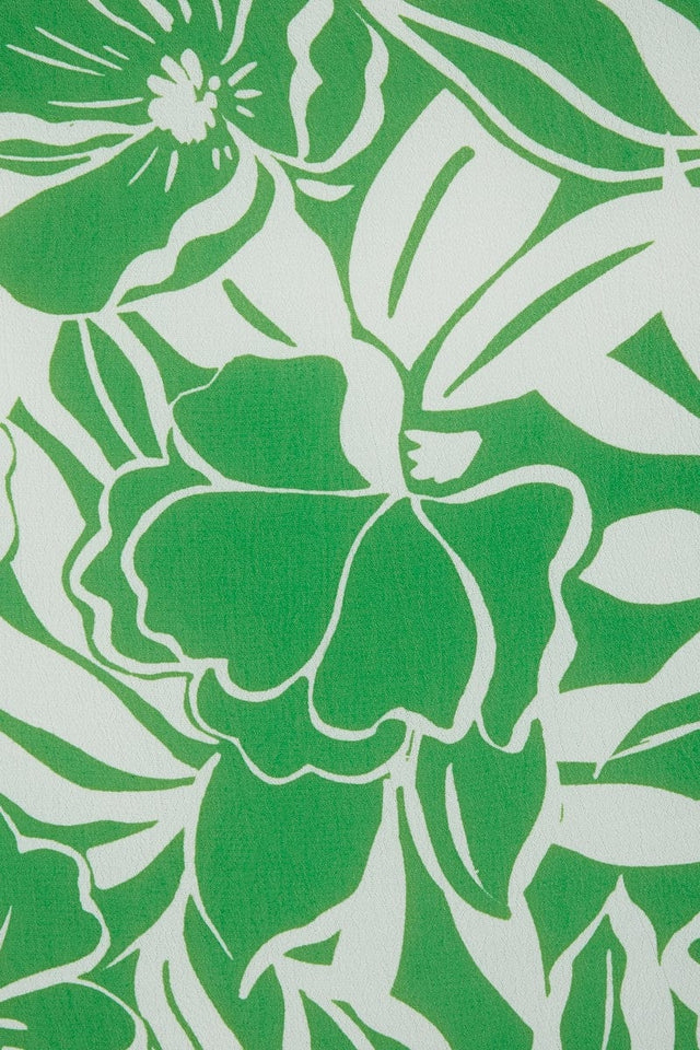 Taormina Midi Dress El Marsa Floral Print Green IL MEDITERRANEO Midi Dress