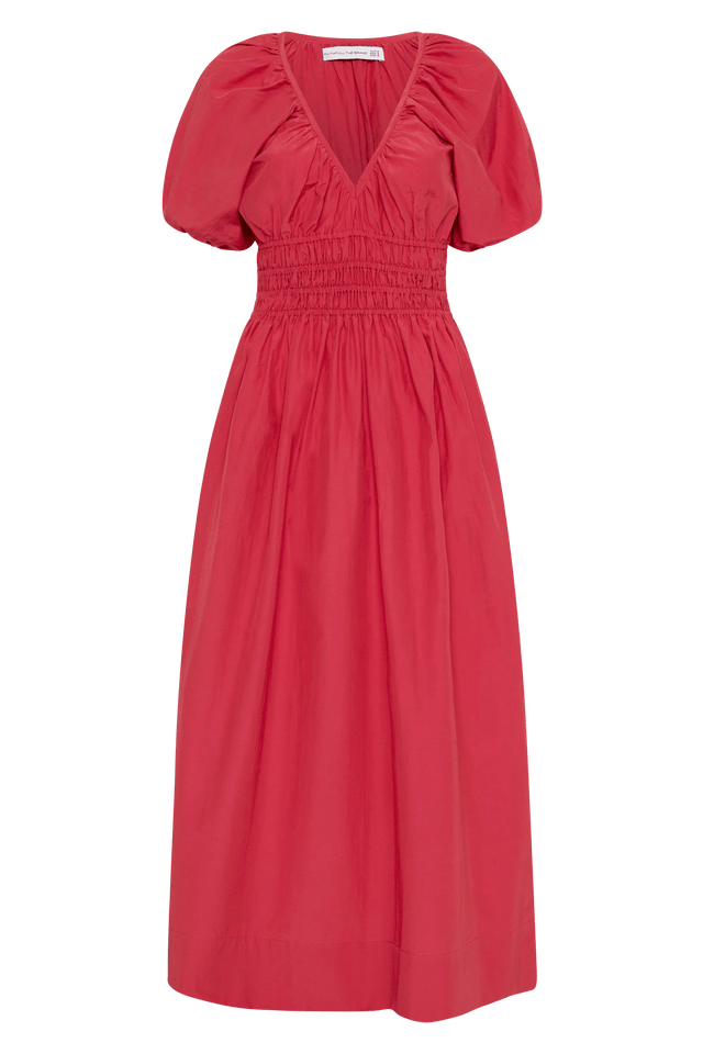 Teatro Midi Dress Crimson