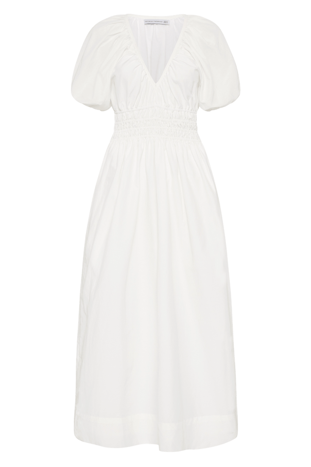 Teatro Midi Dress White