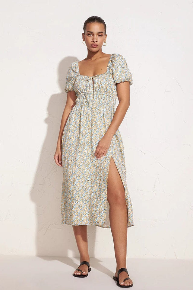 Terina Midi Dress Sabinosa Floral Print - Final Sale