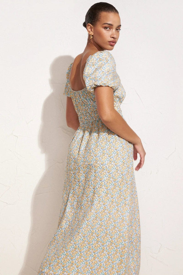 Terina Midi Dress Sabinosa Floral Print - Final Sale