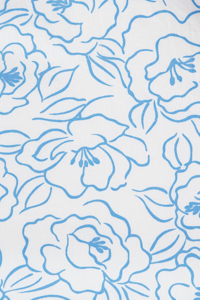 Vendita Mini Dress Martine Floral Print Blue IL MEDITERRANEO Mini Dress
