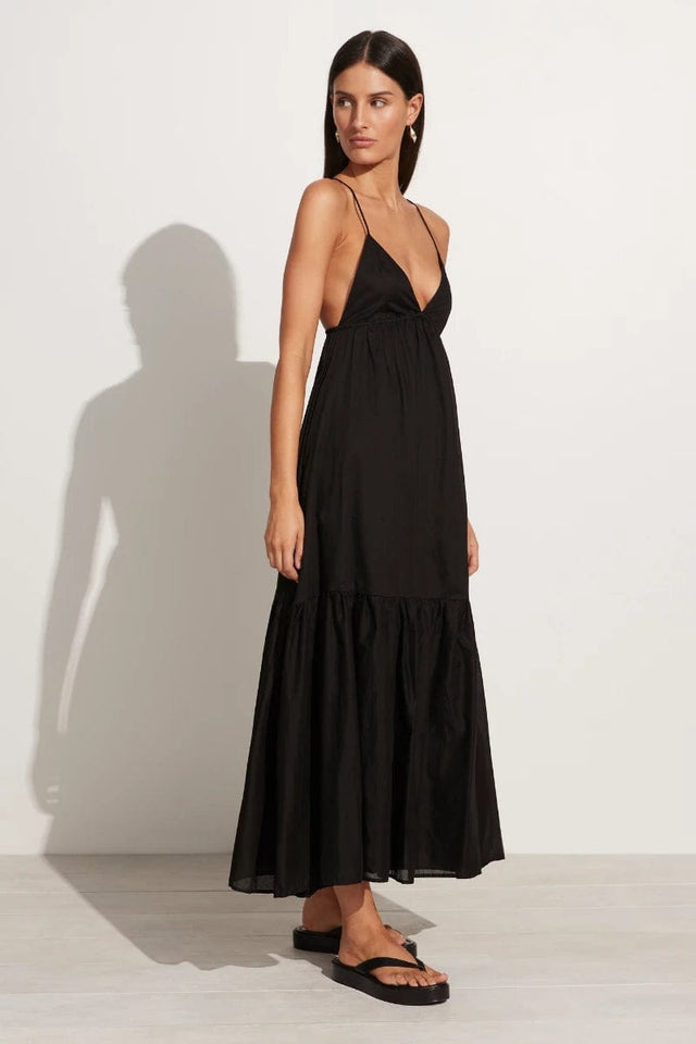 Wilonna Midi Dress Black (Exclusive) - Final Sale