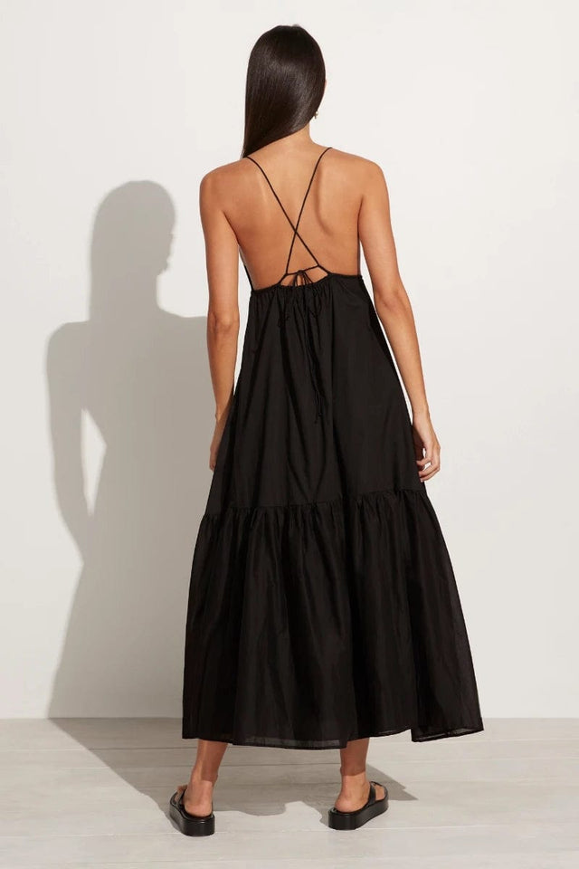 Wilonna Midi Dress Black (Exclusive) - Final Sale