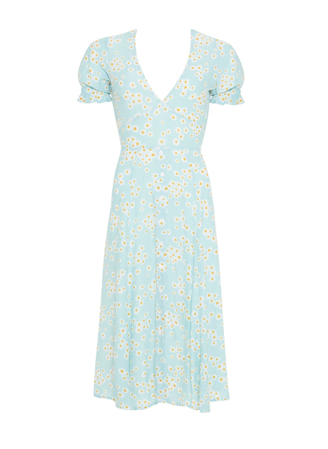 Zhoe Floral Print  Ari Midi Dress - Final Sale LA FEMME Midi Dress