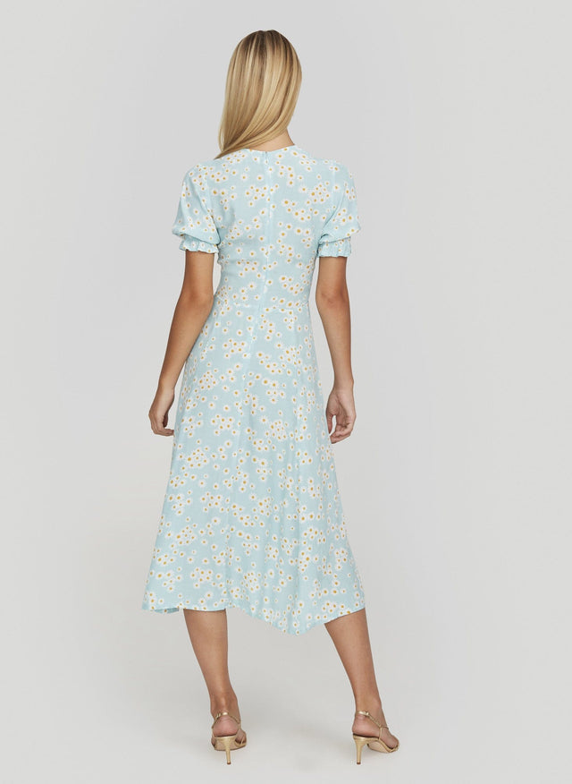 Zhoe Floral Print  Ari Midi Dress - Final Sale LA FEMME Midi Dress