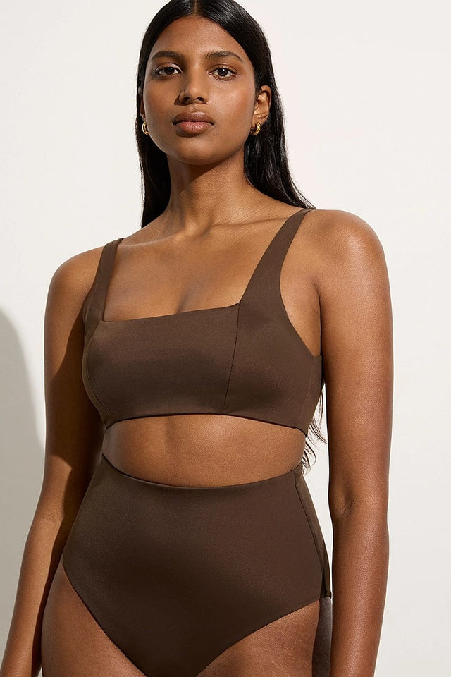 Zizi Bikini Top Coffee Faithfull the Brand AU